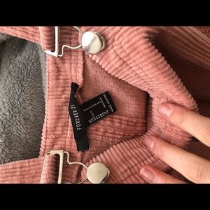 Pink overall dress size small